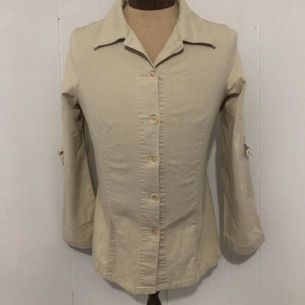 Womens Tan Top. French Dressing. 4